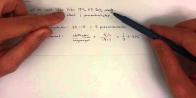 Procent vs. procentenheter