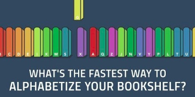 Hur man snabbast sorterar böckerna i sin bokhylla
