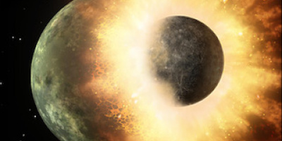 Spår av planetkollsion funna