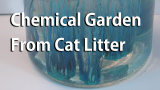 Gör en kemisk trädgård med kattsand!