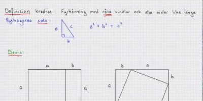 Pythagoras sats (bevis)