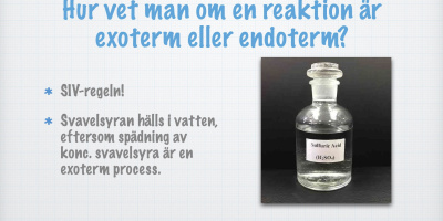 Hur vet man om en reaktion är exoterm eller endoterm?