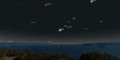 Månen och Venus i konjunktion den 7 december