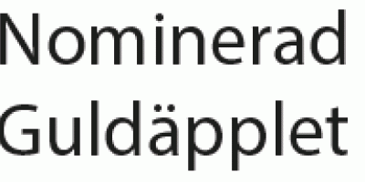 Nominerad till Guldäpplet 2013
