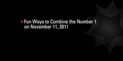 Avd. f. matematiska muntrationer del 56: Idag är den den 11/11 -11