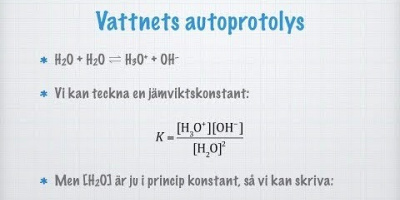 Vattnets protolyskonstant Kw