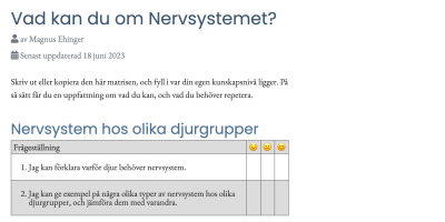 Vad kan du om Nervsystemet?