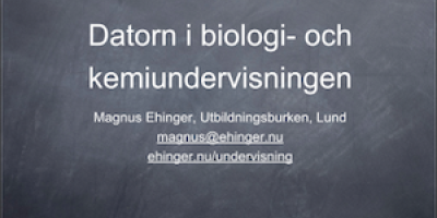 Att använda datorn i biologi- och kemiundervisningen