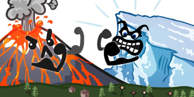 Vulkaner vs. glaciärer