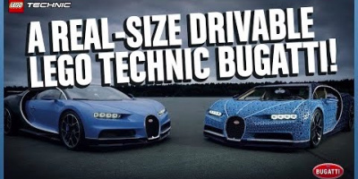 Den fantastiska lego-modellen av Bugatti Chiron – i skala 1:1