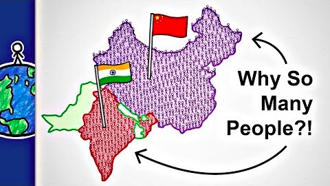 Varför bor det så många människor i Kina och Indien?