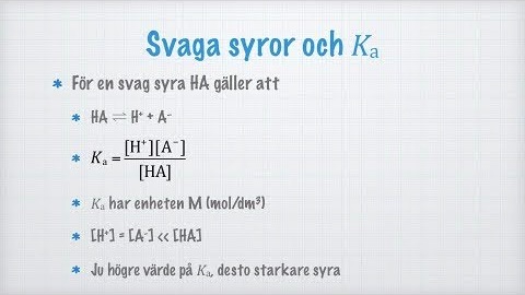 Syrakonstanten Ka