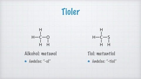 Tioler och disulfider