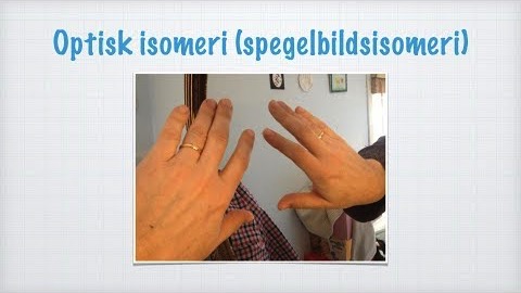Optisk isomeri (spegelbilds­isomeri)
