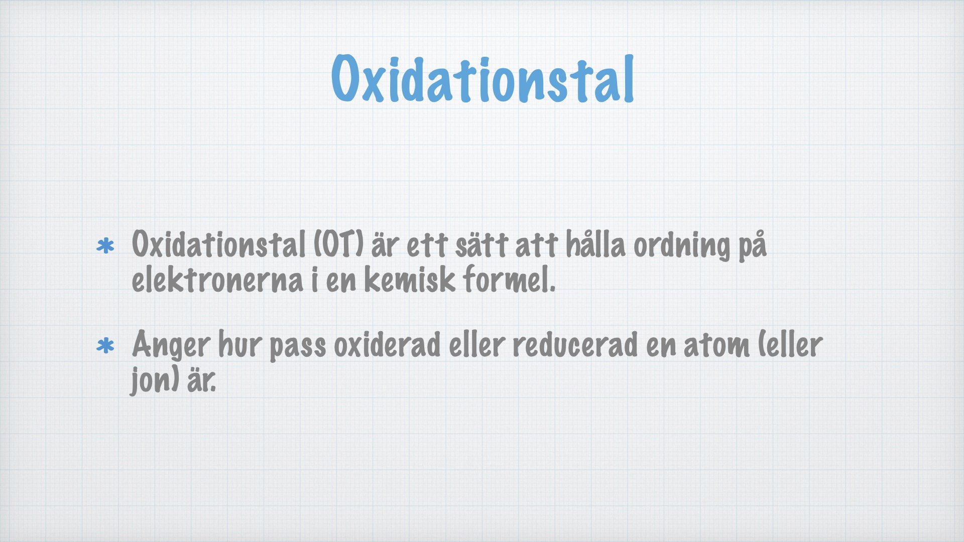 Oxidationstal