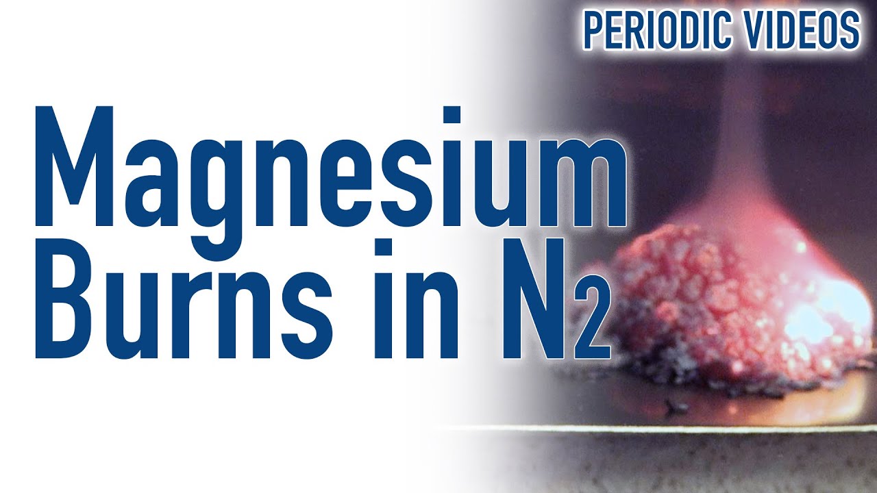 Reaktionen mellan magnesium och kvävgas