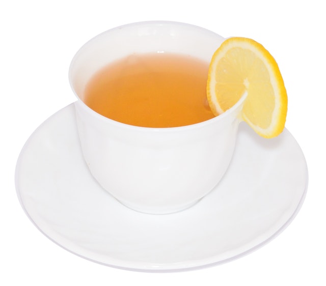 Te med citron i blir betydligt ljusare än "vanligt" te.