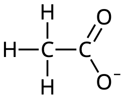 Etanoatjon (acetatjon).